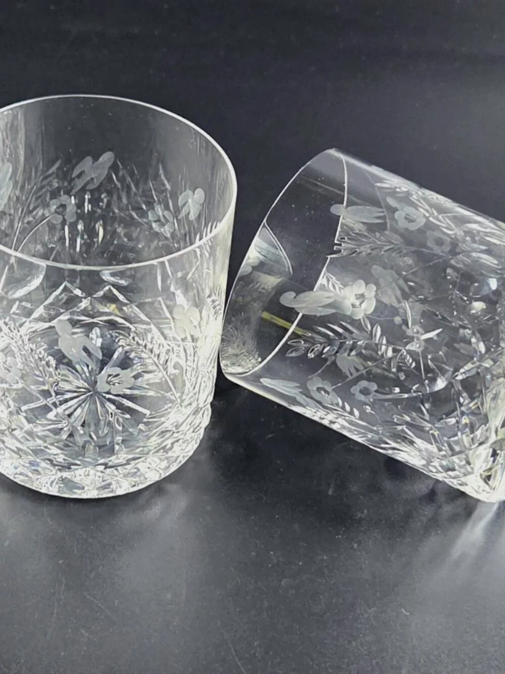 Vintage Rogaska Gallia - Double Old Fashioned Glasses - Set of 2 - Discontinued